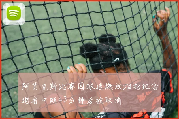 阿贾克斯比赛因球迷燃放烟花纪念逝者中断43分钟后被取消